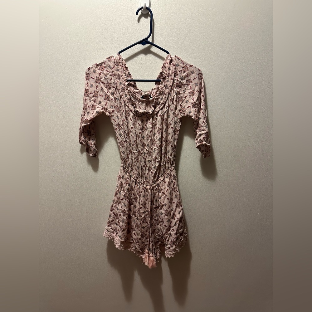 Abercrombie & Fitch Pink Patterned Romper